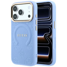 Заредете изображение във визуализатора на галерията – Case for IPHONE 18 Pro/17 Pro compatible with MagSafe (Saffiano Peony Ring) light blue
