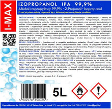 Заредете изображение във визуализатора на галерията – Isopropyl alcohol Isopropanol IPA I-MAX 99.9% 5L
