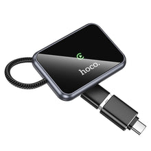 Заредете изображение във визуализатора на галерията – Wireless CarPlay adapter Hoco USB A / USB C HU1 black
