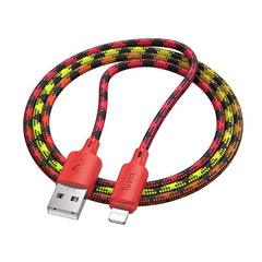 Cable USB A to Lightning Hoco 2,4A 1 m X116 gradient red