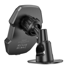 Заредете изображение във визуализатора на галерията – Borofone Car holder BH216 Adelante magnetic with induction charging to dashboard black

