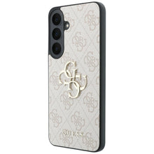 Заредете изображение във визуализатора на галерията – GUESS case for SAMSUNG S26 FE (Leather 4G Metal Logo) pink
