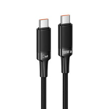 Заредете изображение във визуализатора на галерията – Cable USB C to USB C Hoco PD 5A 100W 1,2 m U153 Extreme black
