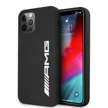 Заредете изображение във визуализатора на галерията – AMG Silicone Big Logo case for iPhone 12 Pro Max - black
