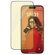 Заредете изображение във визуализатора на галерията – PanzerGlass Ultra-Wide Fit Tempered Glass with Glare and Blue Light Filter with Positioner for iPhone 15 Pro
