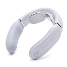 Заредете изображение във визуализатора на галерията – SKG 4356E neck massager with electrostimulation and compress - white
