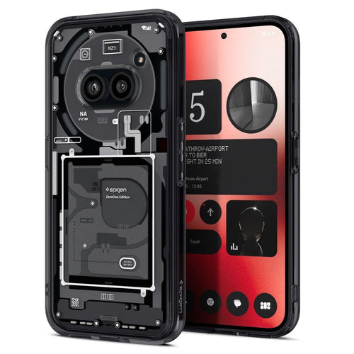Spigen Ultra Hybrid Case for Nothing Phone 2A - Dark Gray (Zero One Pattern)