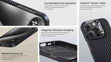Заредете изображение във визуализатора на галерията – Benks Etui Magnetic Montage Kevlar 600D+1500D for Iphone 15 black
