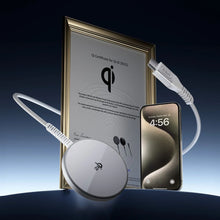 Заредете изображение във визуализатора на галерията – ESR Halolock Qi2 Mini Wireless Charger 15W with MagSafe - Silver
