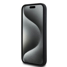 Заредете изображение във визуализатора на галерията – DKNY case for IPHONE 14 compatible with MagSafe DKHMP14SSNYACH (DKNY HC MagSafe Silicone W/White Arch Logo) black
