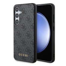 Заредете изображение във визуализатора на галерията – Guess 4G Metal Gold Logo case for Samsung Galaxy S24 - black
