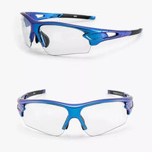 Заредете изображение във визуализатора на галерията – Rockbros 10069 photochromic UV400 cycling glasses - blue
