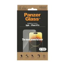 Заредете изображение във визуализатора на галерията – PanzerGlass Ultra-Wide Fit antibacterial tempered glass for iPhone 14 Pro
