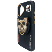 Заредете изображение във визуализатора на галерията – NIMMY case GLASSES COOL DOG compatible with MagSafe for IPHONE 16 black
