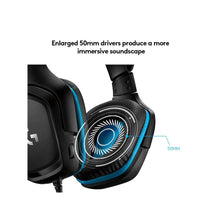 Заредете изображение във визуализатора на галерията – Wired headphones Jack 3,5 mm with microphone Logitech G432 black
