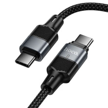 Заредете изображение във визуализатора на галерията – Magnetic Cable USB C to USB C Hoco QC3.0 PD 5A 240W 1,2 m U159 black
