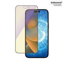 Заредете изображение във визуализатора на галерията – PanzerGlass Ultra-Wide Fit Antibacterial Tempered Glass with Blue Light Filter and Positioner for iPhone 14 Pro Max
