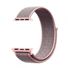 Заредете изображение във визуализатора на галерията – Tech-Protect Nylon Strap for Apple Watch 4/5/6/7/8/9/SE (38/40/41 mm) - Pink

