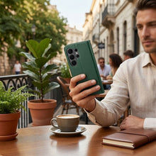 Заредете изображение във визуализатора на галерията – Flip case for Xiaomi Redmi 17 4G / 17 5G EU Split Book green and gold
