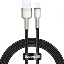 Заредете изображение във визуализатора на галерията – BASEUS кабел USB A към Lightning 2A Nimble CALMBJ-B91 0,23 м червен черен
