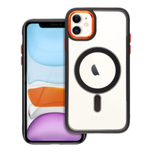 Заредете изображение във визуализатора на галерията – COLOR EDGE MAG COVER case compatible with MagSafe for IPHONE 11 black gold
