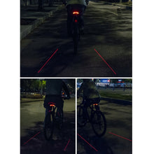 Заредете изображение във визуализатора на галерията – Rockbros LKWD-R1 rear bicycle light with laser and remote control + micro USB cable - USB-A - black
