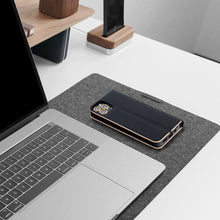 Заредете изображение във визуализатора на галерията – LUNA Book Gold for XIAOMI Redmi Note 14 4G (GLOBAL - 164,84mm x 78,15mm x 8,16mm) black
