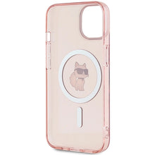 Заредете изображение във визуализатора на галерията – Karl Lagerfeld IML Choupette MagSafe case for iPhone 14 / 15 / 13 - pink
