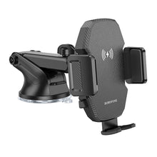 Заредете изображение във визуализатора на галерията – Borofone Car holder BH214 Adelante with induction charging to dashboard black
