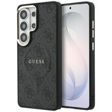 Заредете изображение във визуализатора на галерията – GUESS case for SAMSUNG S26 Ultra GUHMS26LP4MSEGCK (4G Embossed Ring MagSafe) black
