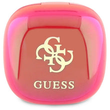 Заредете изображение във визуализатора на галерията – GUESS wireless earphones bluetooth TWS GUTWSJ144ESF (Mini Iridescent 4G Printed Logo) fuschia
