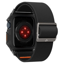 Заредете изображение във визуализатора на галерията – Spigen Lite Fit Pro case with strap for Apple Watch 4 / 5 / 6 / 7 / 8 / 9 / SE (44 / 45 mm) - matte black
