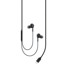 Заредете изображение във визуализатора на галерията – Samsung AKG EO-IC100BBEGWW wired in-ear USB-C headphones - black
