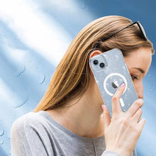 Заредете изображение във визуализатора на галерията – Tech-Protect FlexAir Hybrid MagSafe case for iPhone 13 / 14 - transparent and glitter
