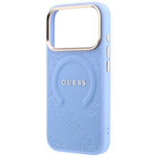 Заредете изображение във визуализатора на галерията – Case for IPHONE 18 Pro Max/17 Pro Max compatible with MagSafe (Saffiano Peony Ring) light blue

