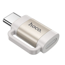 Заредете изображение във визуализатора на галерията – HOCO adapter OTG Type C (male) to Lightning (female) 3A UA31E gray
