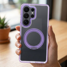 Заредете изображение във визуализатора на галерията – Case for Samsung A57 Frame Circle Stand compatible with MagSafe purple
