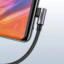 Заредете изображение във визуализатора на галерията – Ugreen US284 70255 USB-A (straight) / USB-C (angled) cable 3A 3m - gray

