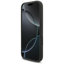 Заредете изображение във визуализатора на галерията – KARL LAGERFELD case for IPHONE 17 compatible with MagSafe KLHMP17SSCMKCRHK (Silicone KC Body Ring) black
