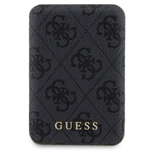 Заредете изображение във визуализатора на галерията – Guess 4G Metal Logo case set for iPhone 15 + 5000mAh MagSafe power bank - black
