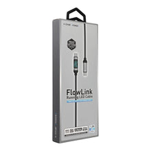 Заредете изображение във визуализатора на галерията – X-ONE FlowLink Running LED data cable - type C to C - 5A max 100W 1,2m black
