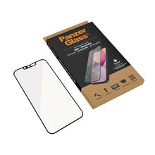 Заредете изображение във визуализатора на галерията – PanzerGlass E2E Microfracture antibacterial glass with blue light filter for iPhone 13 mini - with black frame
