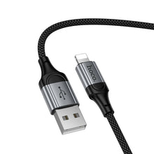 Заредете изображение във визуализатора на галерията – Cable USB C to Lightning Hoco PD 27W 1,5 m X121 black
