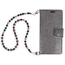 Заредете изображение във визуализатора на галерията – Liavec Glitter Magsafe Book Case for Samsung Galaxy S23 Plus black
