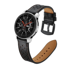 Заредете изображение във визуализатора на галерията – Tech-Protect Leather strap for Samsung Galaxy Watch 46mm - black
