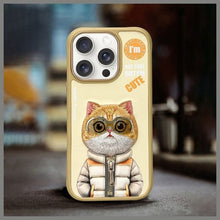 Заредете изображение във визуализатора на галерията – NIMMY case COOL&amp;CUTE 2.0 Cat for IPHONE 16 Pro khaki
