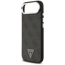 Заредете изображение във визуализатора на галерията – GUESS case for IPHONE 17 Air compatible with MagSafe GUHMP17MP4TSRCMK (PU 4G W/Triangle Logo SL) black
