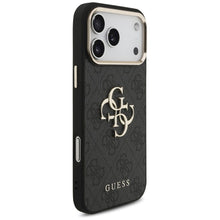 Заредете изображение във визуализатора на галерията – GUESS case for IPHONE 18 Pro Max / 17 Pro Max GUE005594 (PU W/ Big 4G Classic Logo) black gold
