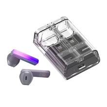 Заредете изображение във визуализатора на галерията – TWS Joyroom JR-TC1 IceLens Series wireless headphones with LED lights - black
