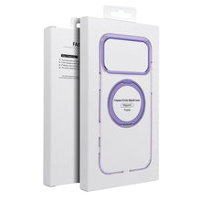 Заредете изображение във визуализатора на галерията – Case for Samsung A37 Frame Circle Stand compatible with MagSafe purple
